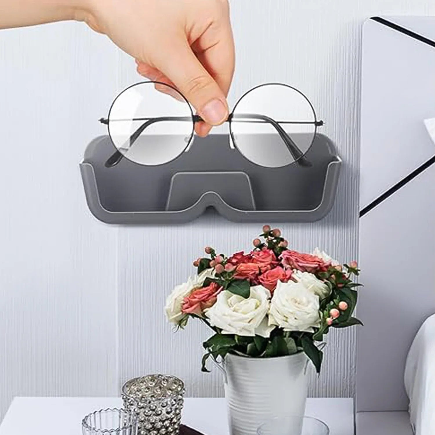 Wall Mounted Sunglasses Holder (Mixcolor 1 Pc) - Zidbik