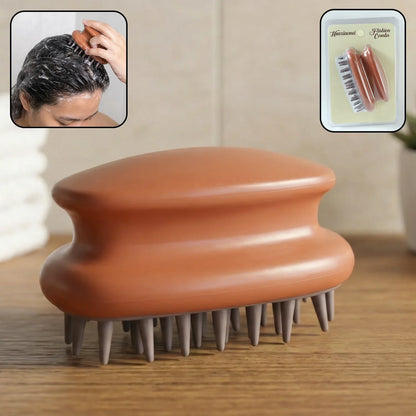Manual Scalp Massage Shampoo Brush (1 Pc) - Zidbik