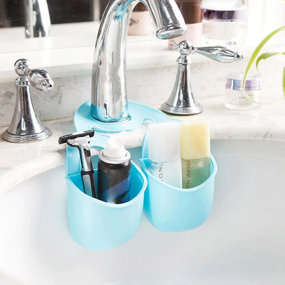 Double Layer Sink Hanging Storage Basket (1 Pc) - Zidbik