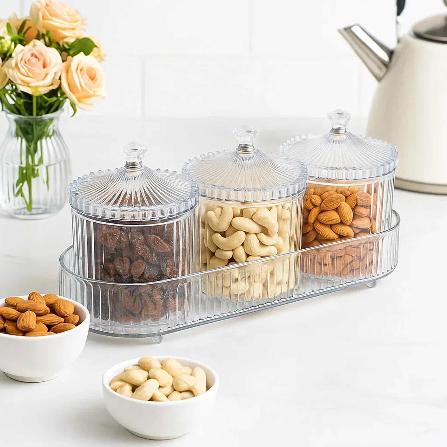 Dry Fruit Snack Storage - (3 Pc Set) - Zidbik