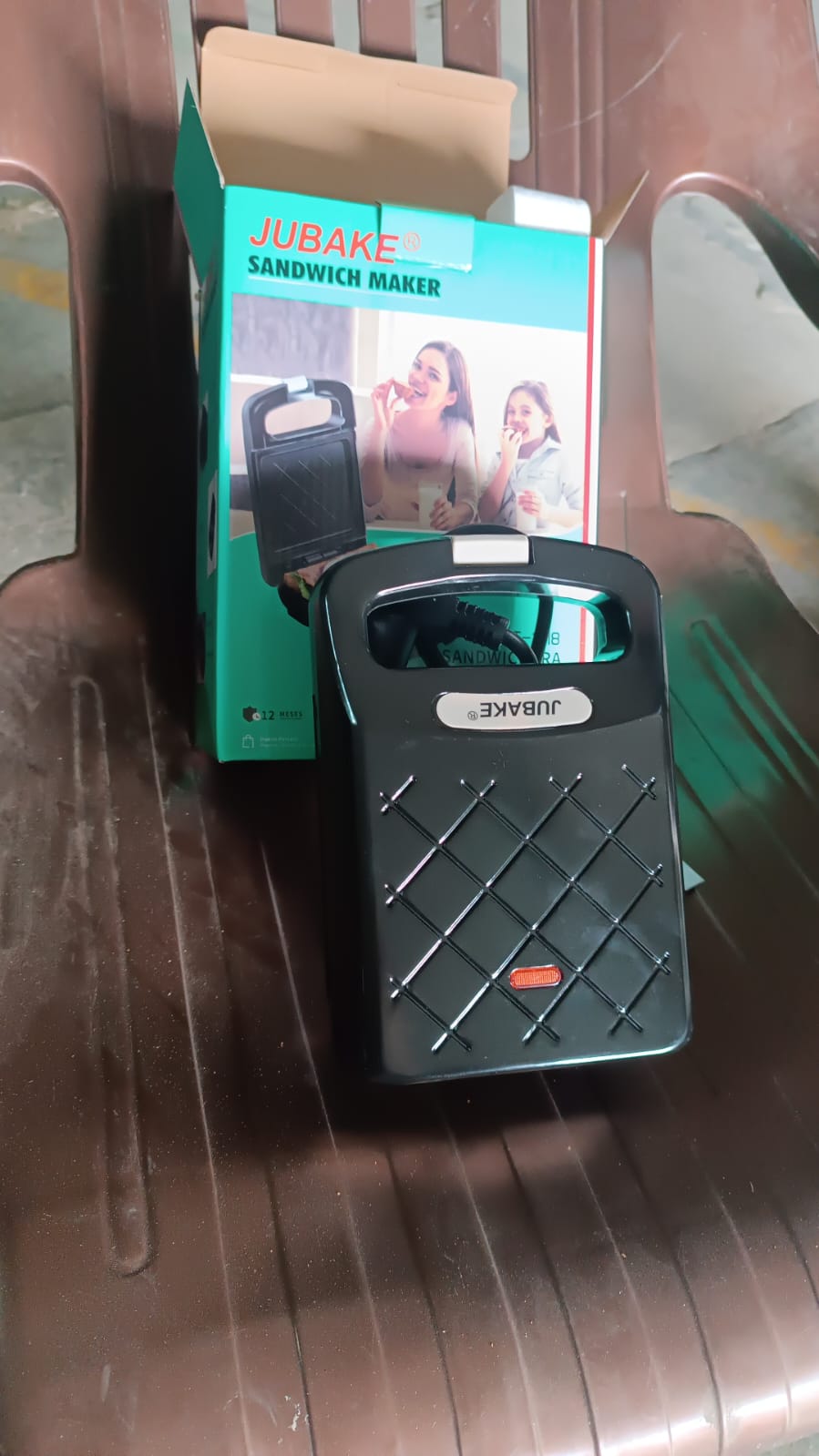 Sandwich Maker Makes Sandwich Non-stick Plates (1 Pc  500w) - Zidbik