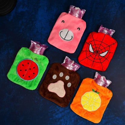 6501 Mini Hot Water Bag - 1pc Mix Design for Pain Relief