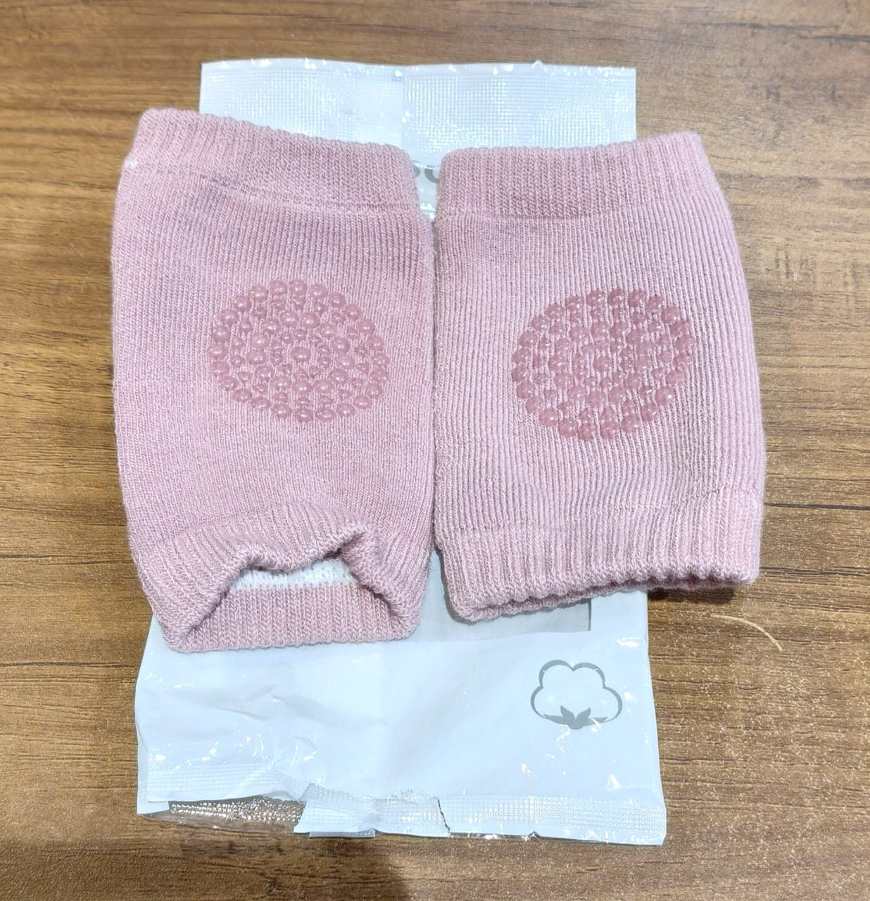 Pink Toddler Wool Knit Leg Warmer (Knee Guard) - Zidbik
