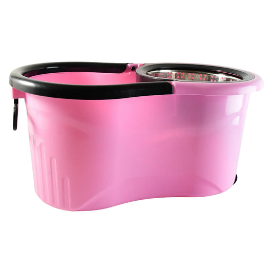 4942 Quick Spin Mop With Steel Spin Bucket Floor Cleaning Easy Wheels Big Bucket Floor Cleaning Mop With Bucket - Zidbik