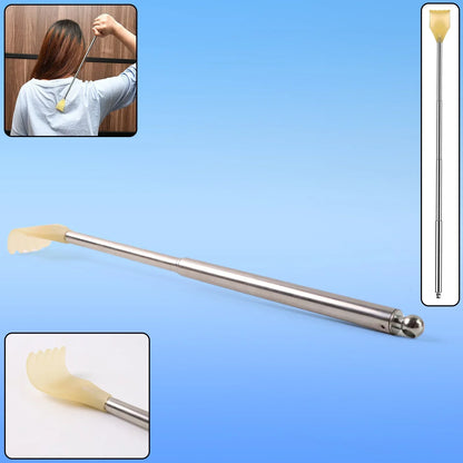Telescopic Back Scratcher with Plastic Claw - 1 Pc for Ultimate Relief - Zidbik