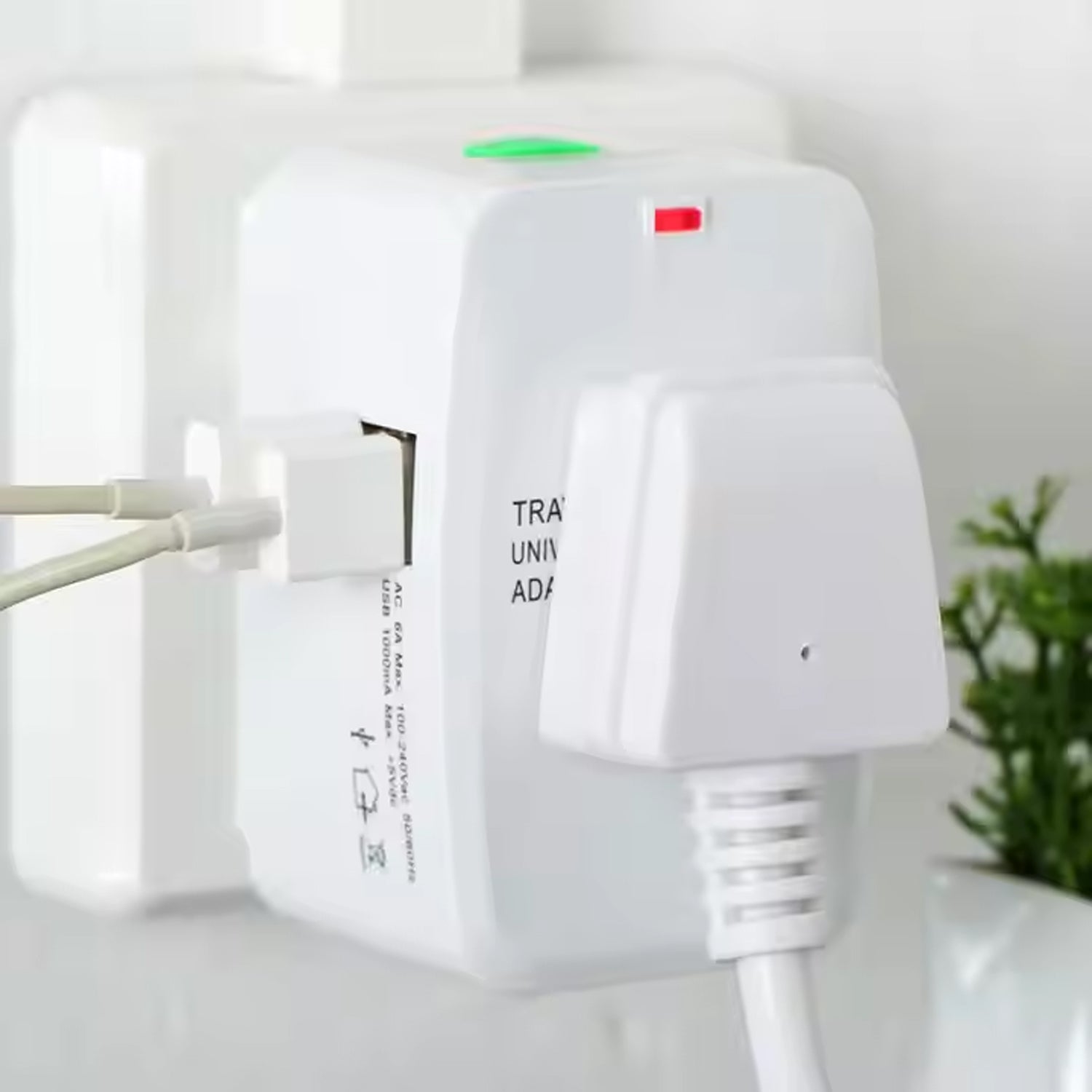 Universal Travel Adapter With Dual Usb Charger Ports - International Multipurpose - Zidbik