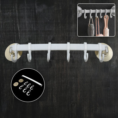 7456 1pc Bath Towel Hanger Wall Mount Towel Hanger Wall Towel Shelf Towel Hanging Rack Kitchen Towel Holder Towel Hanging Hook - Zidbik