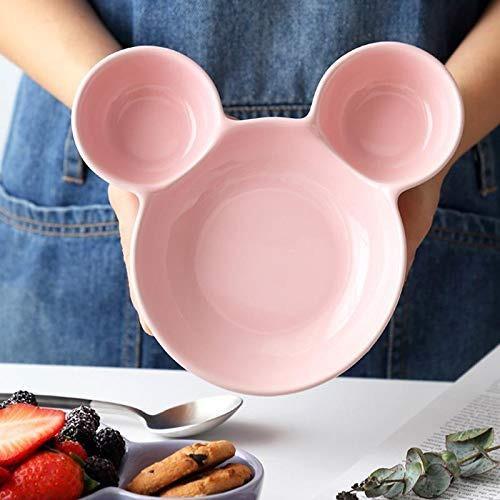 0843 Mickey Shaped Kidssnack Serving Sectioned Plate - Zidbik