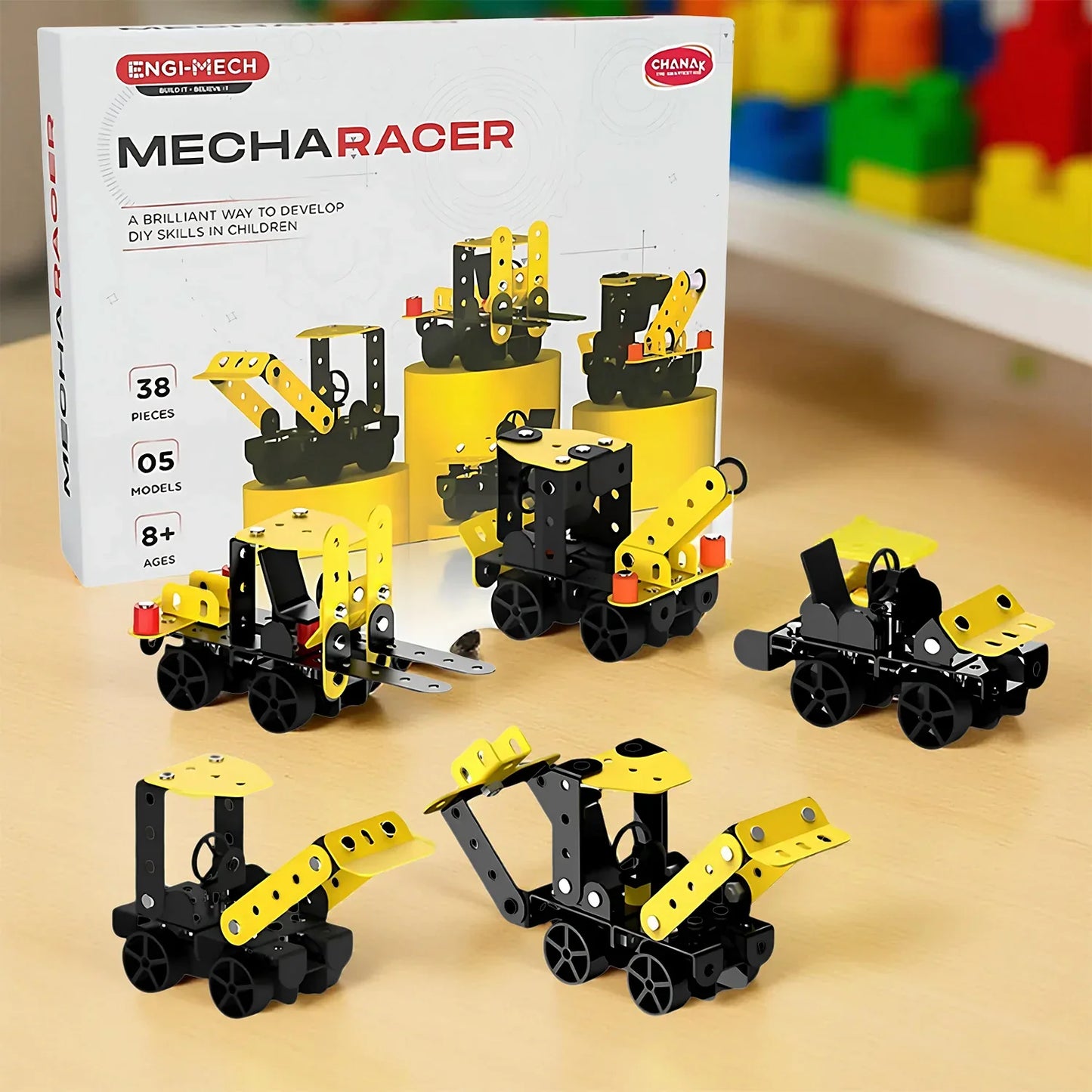 Aditi Stem Educational Mecha Racer Diy Construction Kit - Zidbik