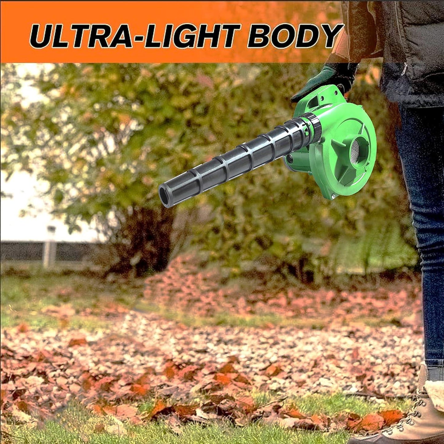 3158 650v Blower Portable Rifel Range Heavy Duty Air Blower Electric Air Blower For Homeofficecarpccomputer Dustgaragepatiogarden Leaftrash Cleaning (350w 2.3 M3min 13000 Rpm Green) - Zidbik