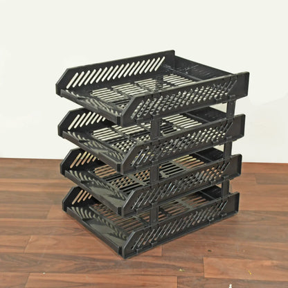 8865 File Cabinets Storage Rack Magazine Newspaper Rack Filing Cabinet Four-layer File Rack Stacking Rack Desktop File Storage Rack Office Data File Rack Drawer Type Classification Cabinet Desktop File Holder Organizer For Office (4 Layer) - Zidbik