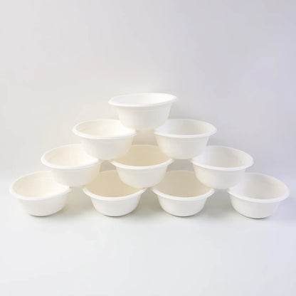 Freshee 240 Ml Compostable Bagasse Bow (10 Pc) - Zidbik