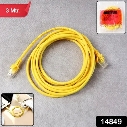 High-speed Cat 5e Ethernet Lan Network Cable (3 Meter) - Zidbik