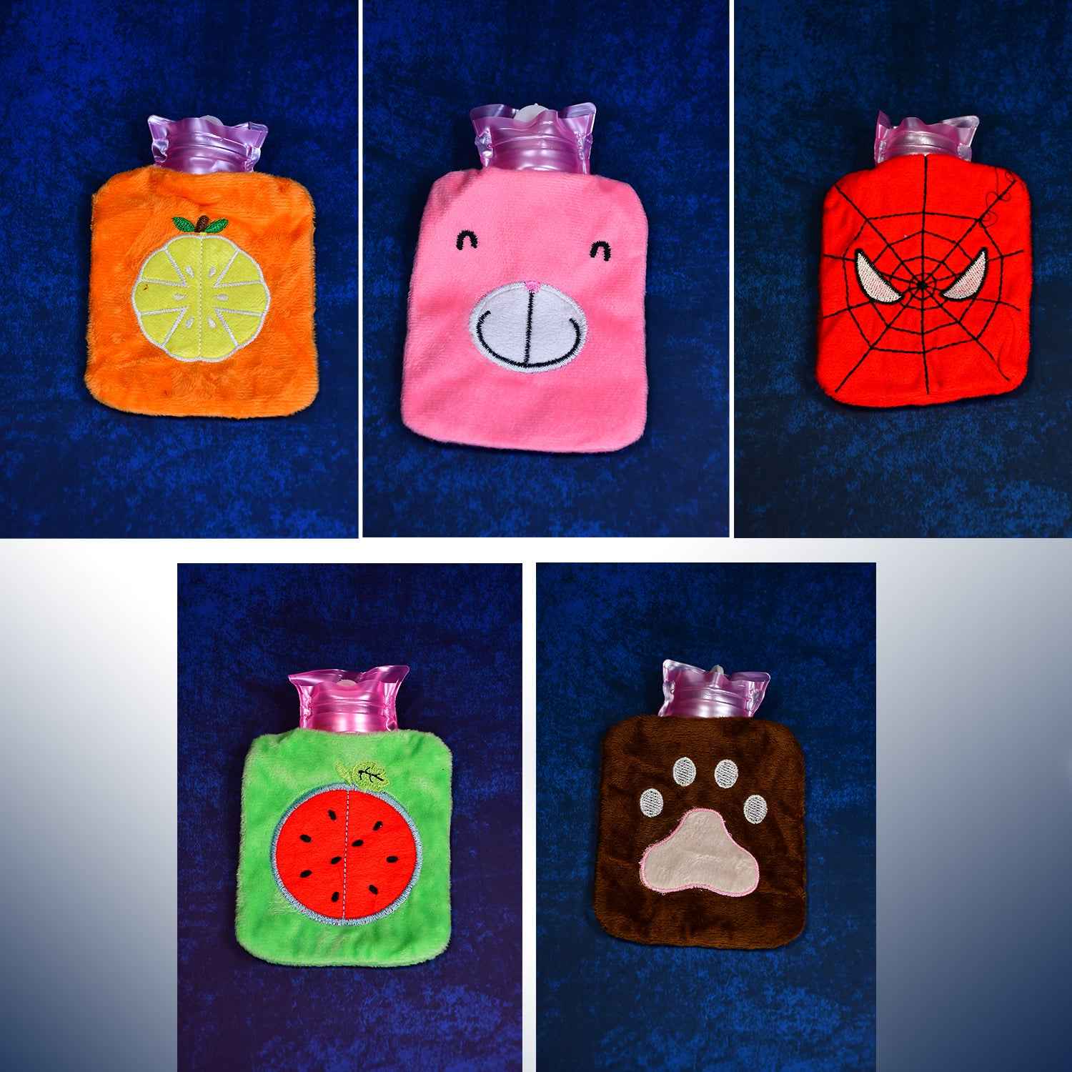 6501 Mini Hot Water Bag - 1pc Mix Design for Pain Relief