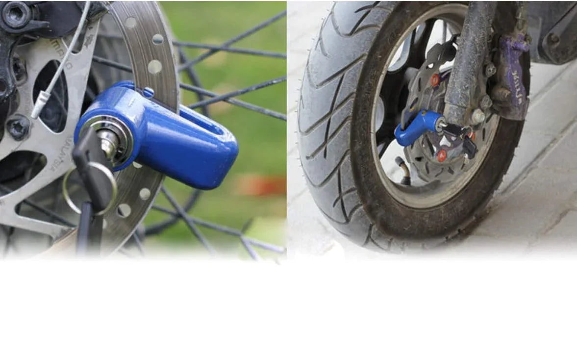 1514 Wheel Padlock Disc Lock Security For Motorcycles Scooters Bikes - Zidbik