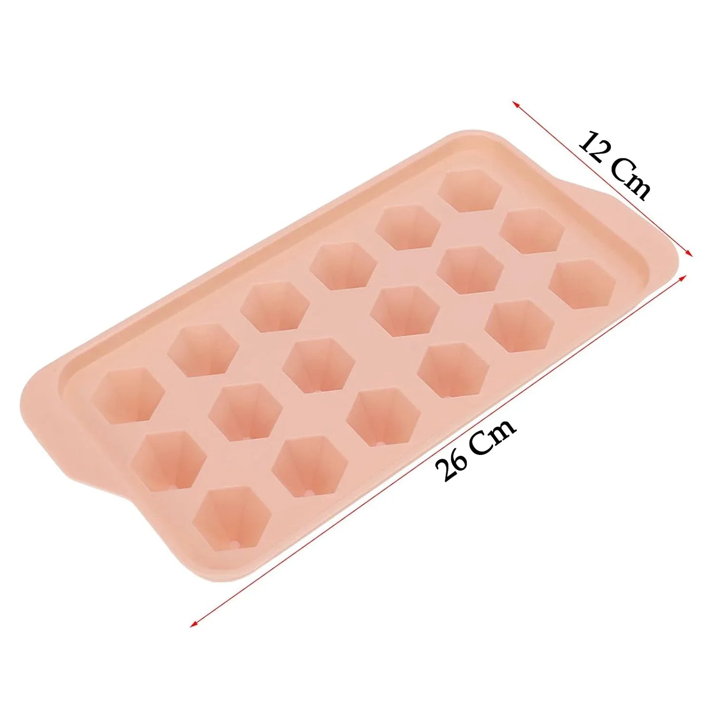 Durable Plastic Ice Cube Tray (1 Pc) - Zidbik