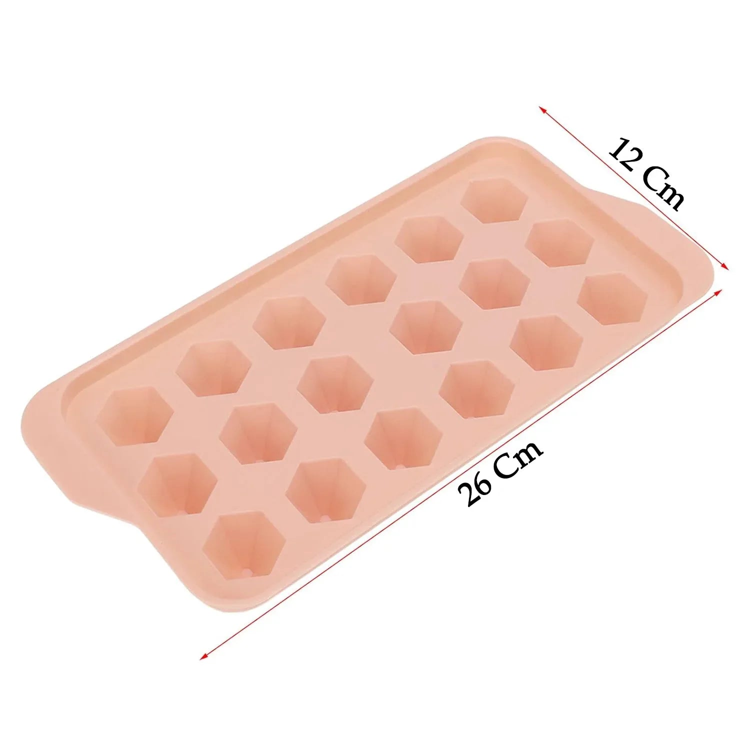 Durable Plastic Ice Cube Tray (1 Pc) - Zidbik