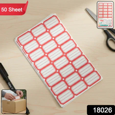 50 Sheets Self-adhesive Label Stickers - Zidbik
