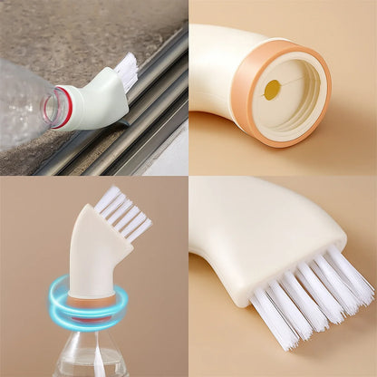 Multipurpose Bottle-attachable Cleaning Brush For Kitchen And Bathroom (1 Pc) - Zidbik