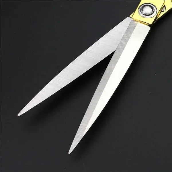 0560 Gold Plated Professional Cloth Cutting Scissor - Zidbik