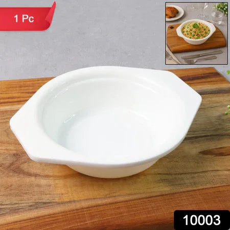Premium Plastic Serving Mixing Bowl With Easy-grip Side Tabs (1 Pc) - Zidbik