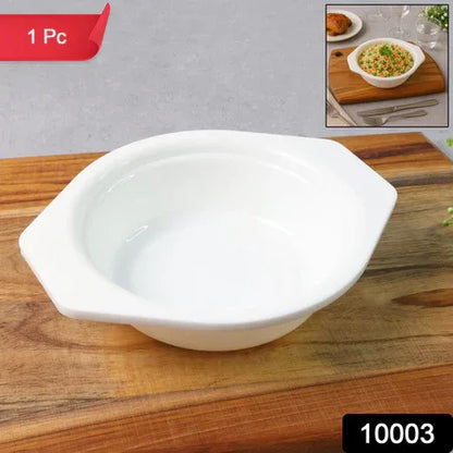 Premium Plastic Serving Mixing Bowl With Easy-grip Side Tabs (1 Pc) - Zidbik