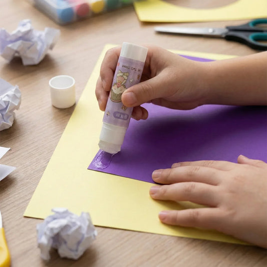 Cartoon-themed Solid Glue Stick Pack Of 5 - Zidbik