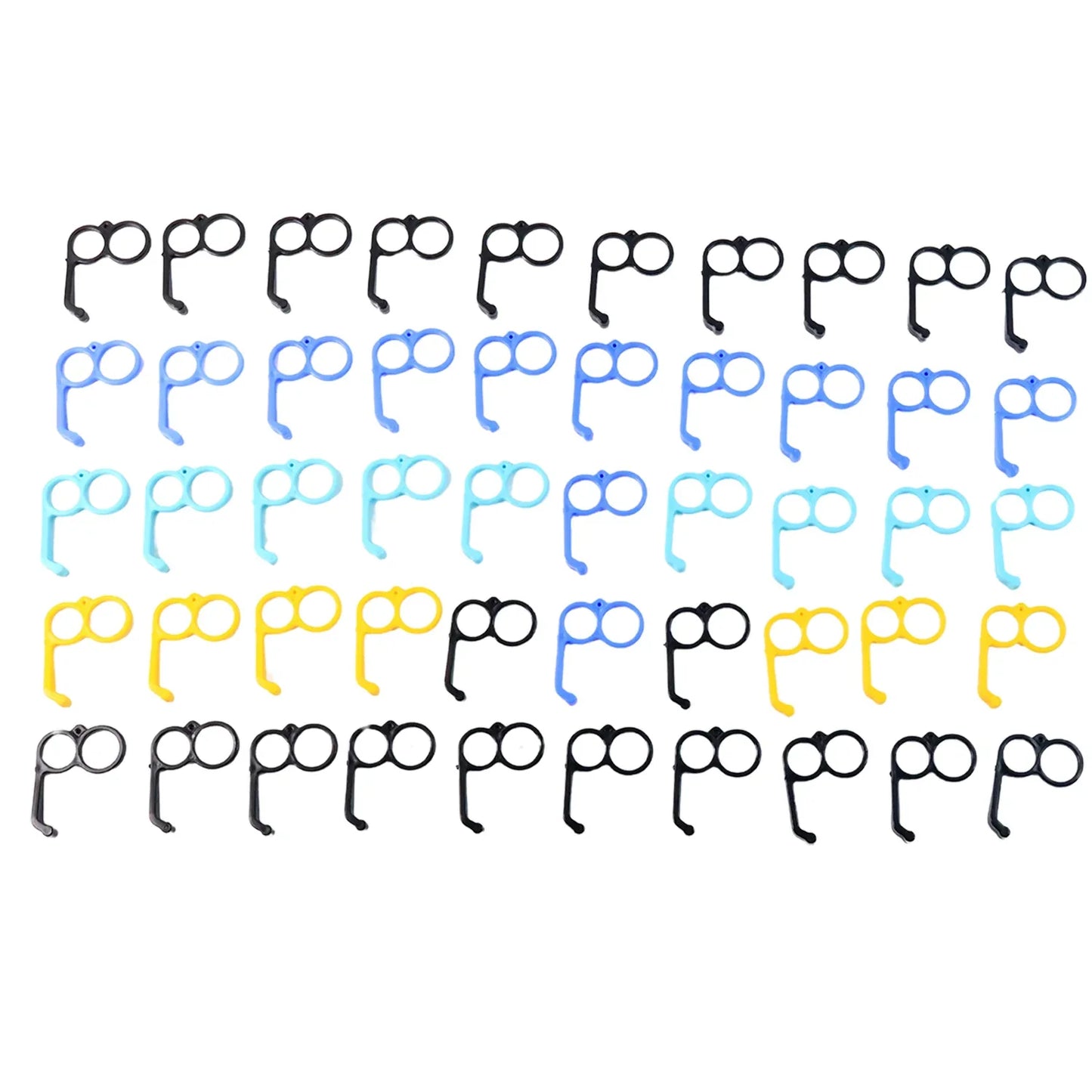 Plastic Hand Mobile Stand (Mix Color 50 Pc) - Zidbik