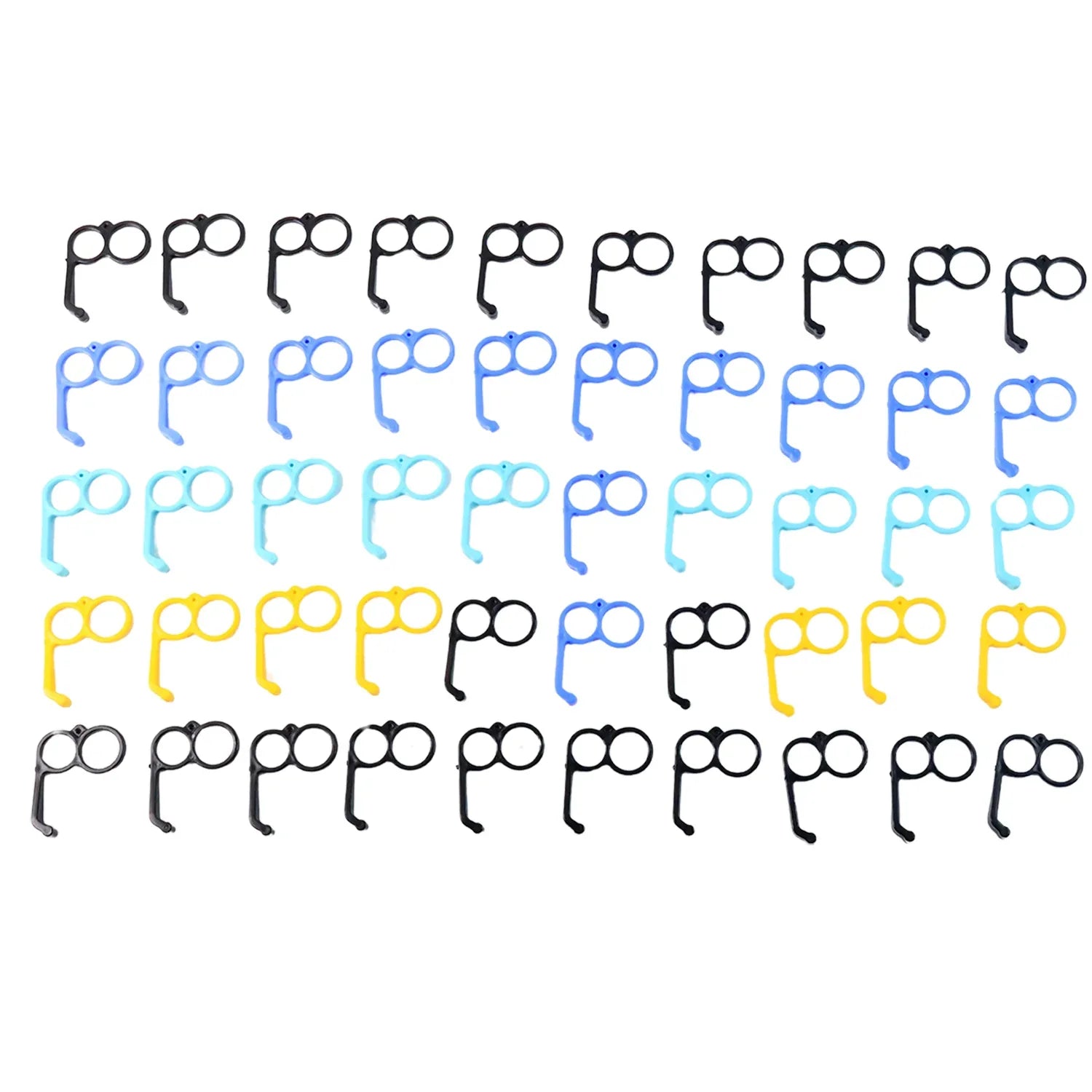 Plastic Hand Mobile Stand (Mix Color 50 Pc) - Zidbik
