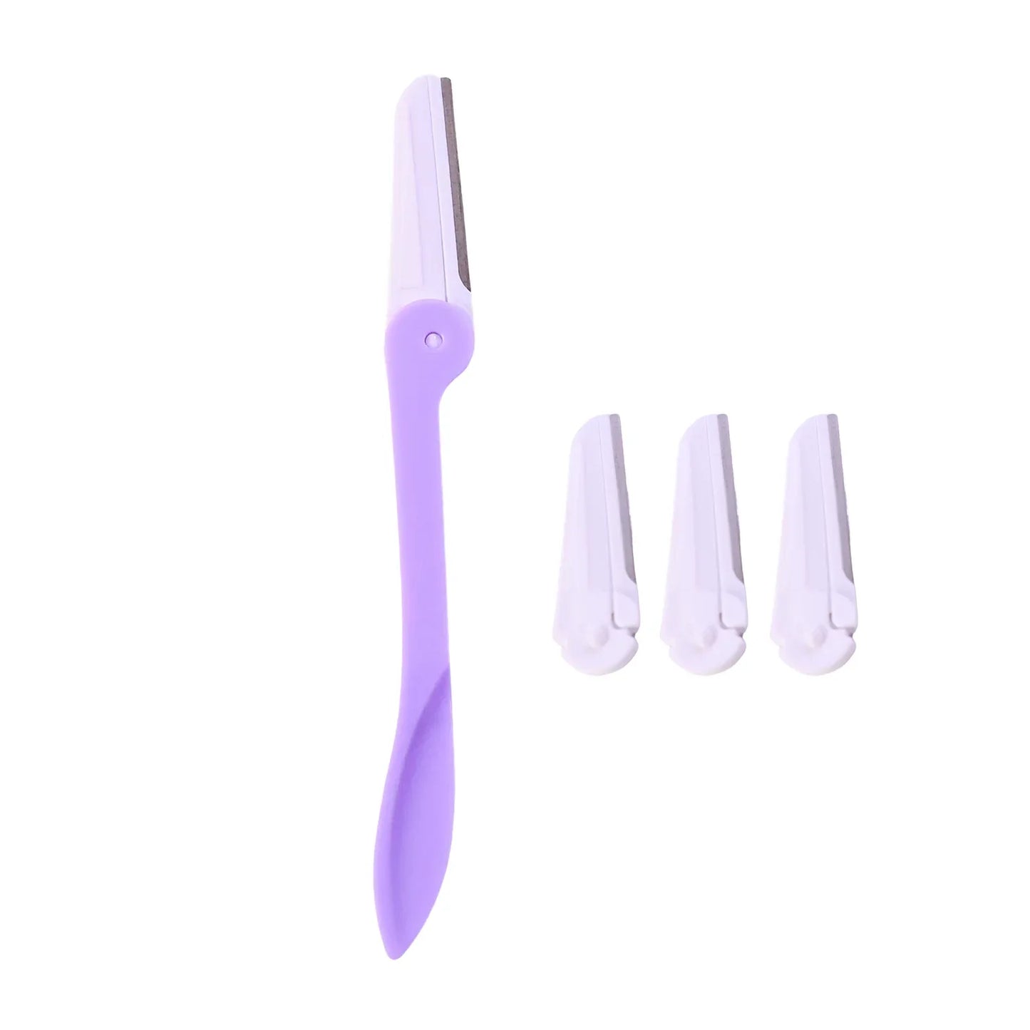 Eyebrow Facial Hair Razor With 3 Replaceable Blades - Zidbik
