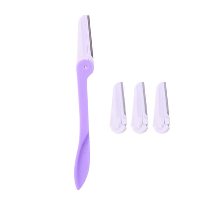 Eyebrow Facial Hair Razor With 3 Replaceable Blades - Zidbik