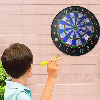 Magnetic Dart Board Game Set With 6 Soft-tip Darts - Zidbik