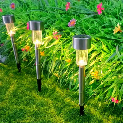 Solar Lawn Lamp Set Of 12 Pc - Zidbik