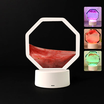 Led Moving Sand Art Table Lamp (1 Set) - Zidbik