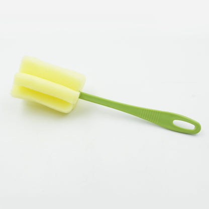 7443 Sponge Cup Washing Brush Washing Cup Milk Bottle Cleaning Brush Kitchen Brush Water Cup Tea Cup Brush Sponge Head Household Kitchen Cleaning Tool (20cm) - Zidbik