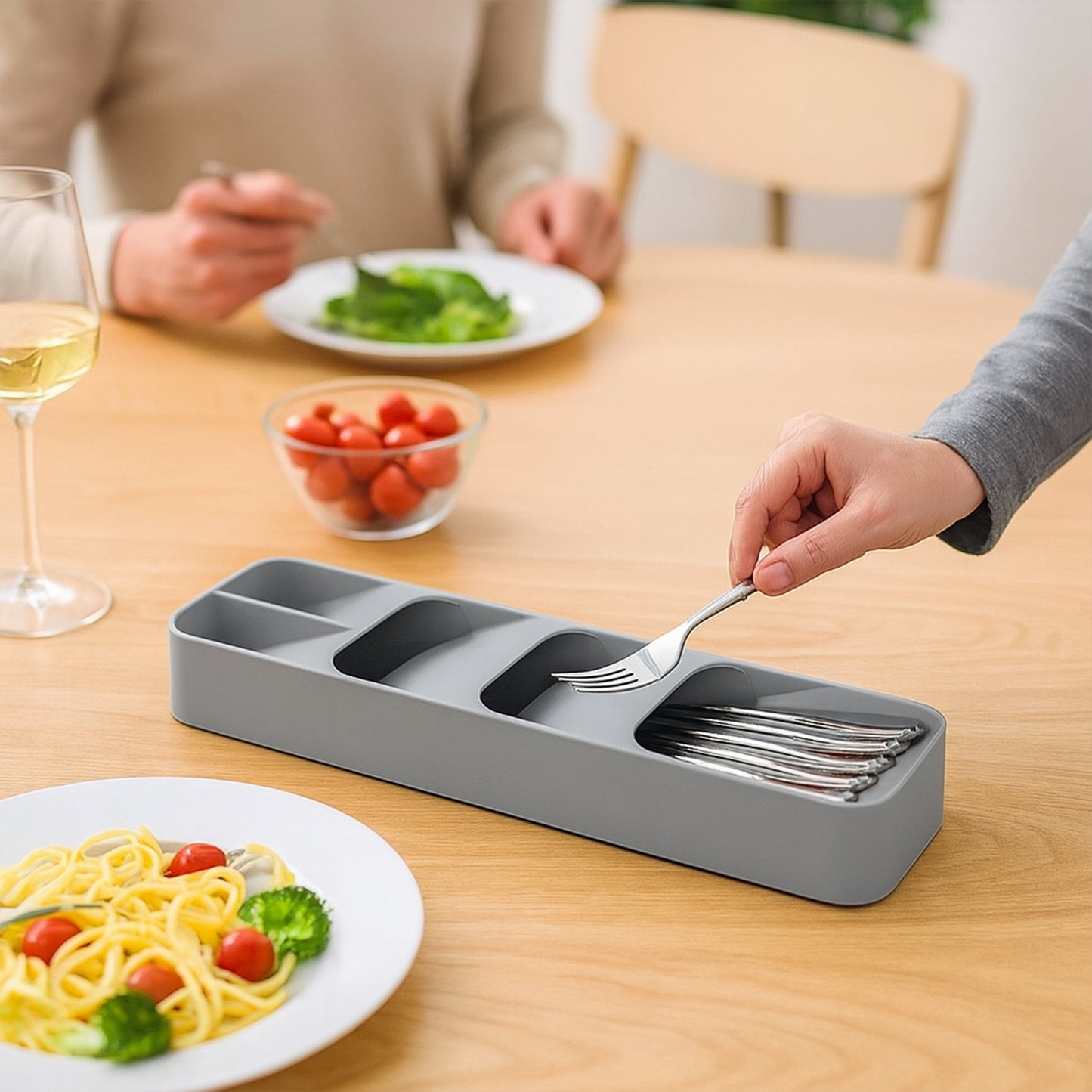 2762 1 Pc Cutlery Tray Box Used For Storing Cutlery Items And Stuffs Easily And Safely. - Zidbik