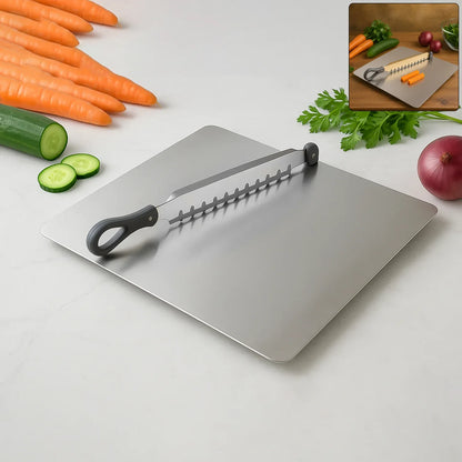 Supermom Stainless Steel Multifunctional Cut Chop Vegetable Slicer Tool (1 Pc) - Zidbik