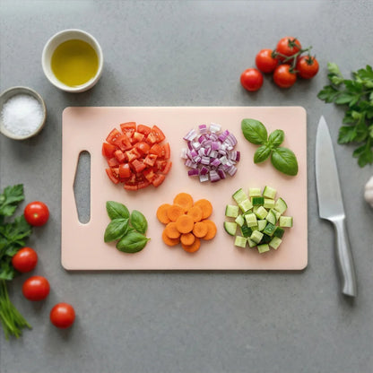 Plastic Chopping Board With Handle (30x20 Cm) - Zidbik