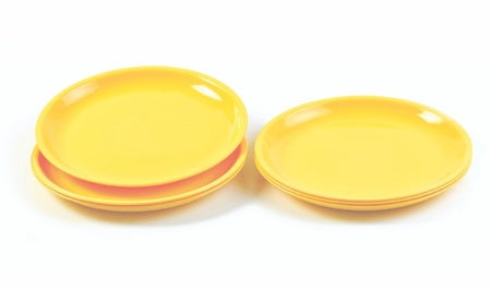 2185 Round Shaped Mini Soup Platesdishes - 6 Pcs - Zidbik