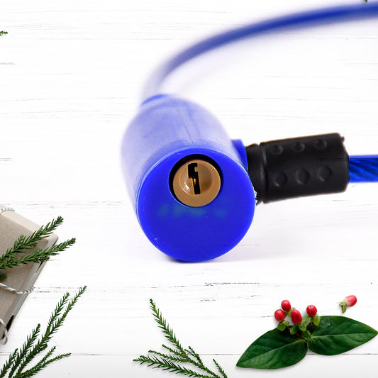 Heavy Duty Multipurpose Steel Cable Safety Lock With 2 Keys (1 Pc) - Zidbik