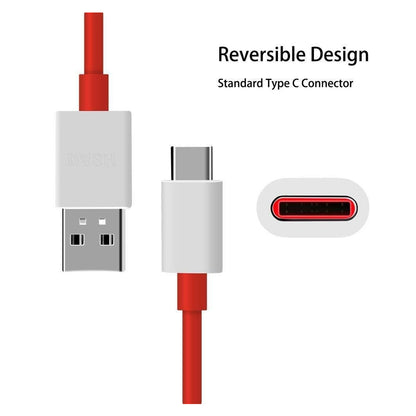 6036 Unique Type C Dash Charging Usb Data Cable  Fast Charging Cable  Data Transfer Cable For C Type Mobile Use 1 Meter ( Red ) - Zidbik