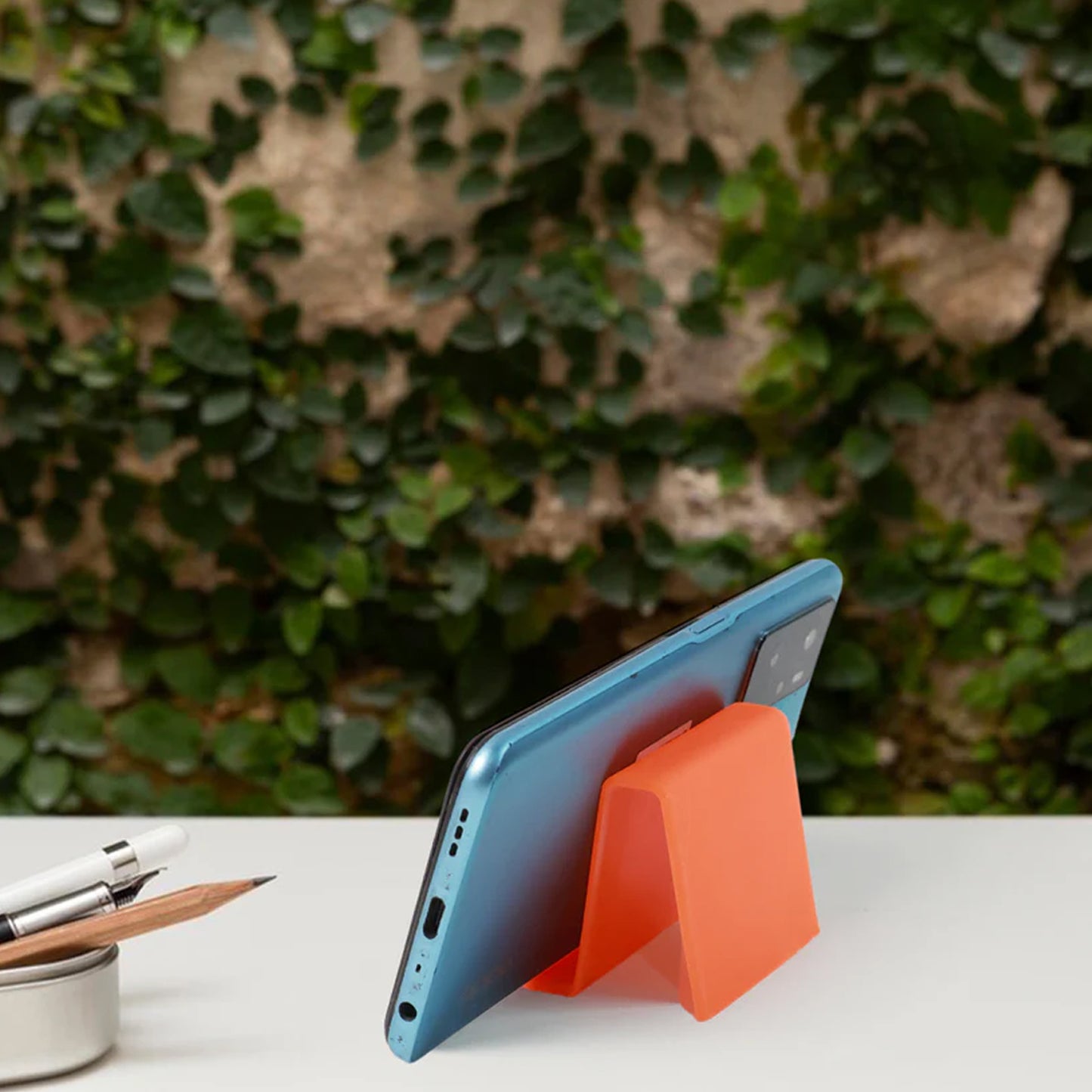 Durable Plastic Mobile Phone Stand With Angled Support (2 Pc  Mix Color) - Zidbik