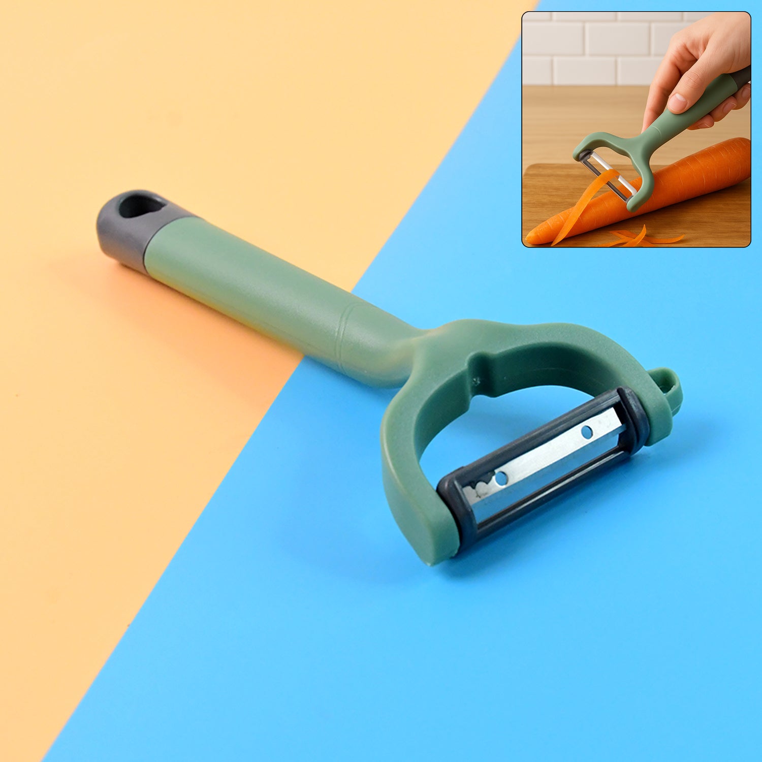 Apex Premium Ergonomic Vegetable Fruit Peeler (1 Pc) - Zidbik