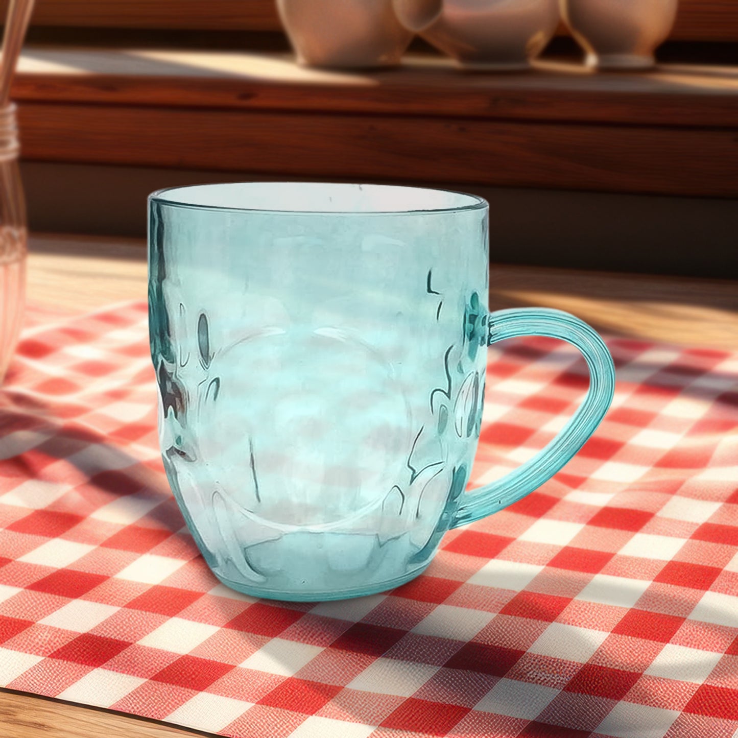 Apex Shake Mug Set  2 Pieces Durable Plastic Mugs (350ml) Approx - Zidbik