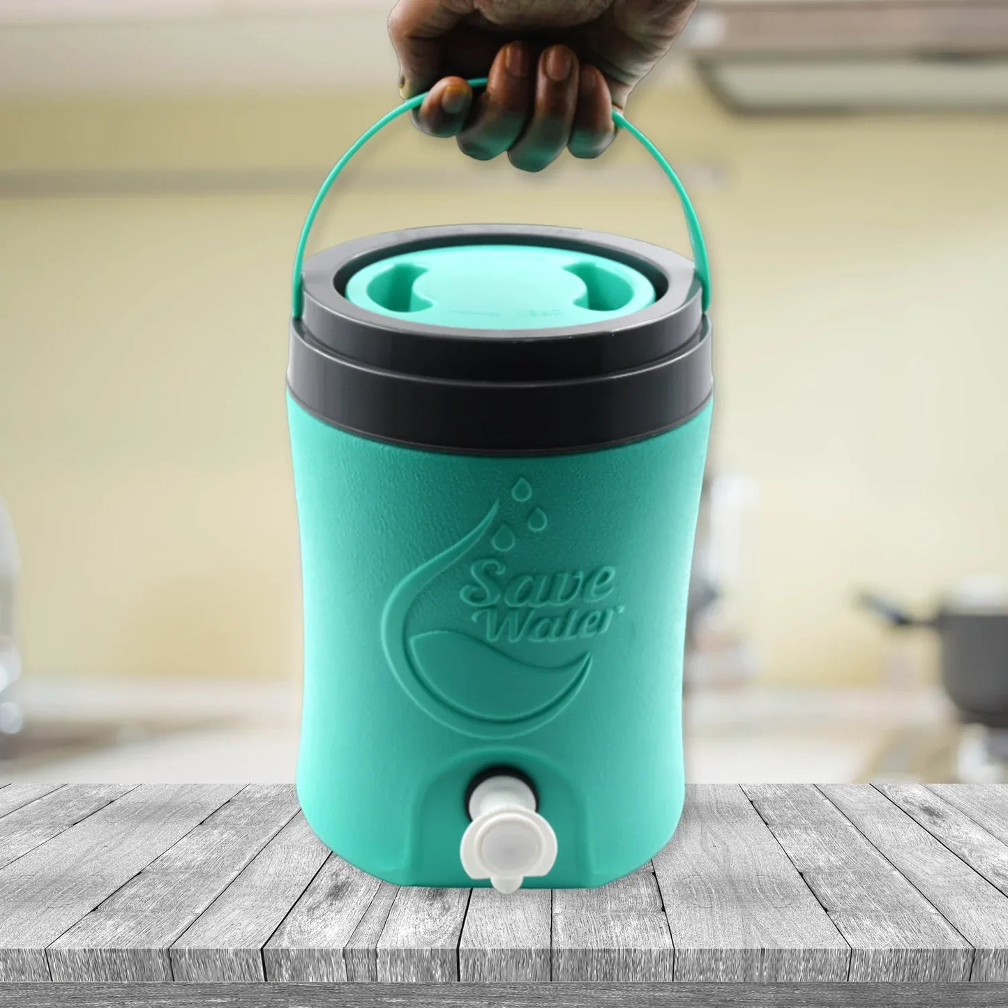 2107 Water Jug Camper With Tap Plastic Insulated Water 3.5 Liter Water Storage Cool Water Storage For Traveling Water Jug 3.5 Ltr - Zidbik