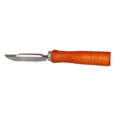2455 Wooden Handle And Stainless Steel Vegetable Peeler - Zidbik