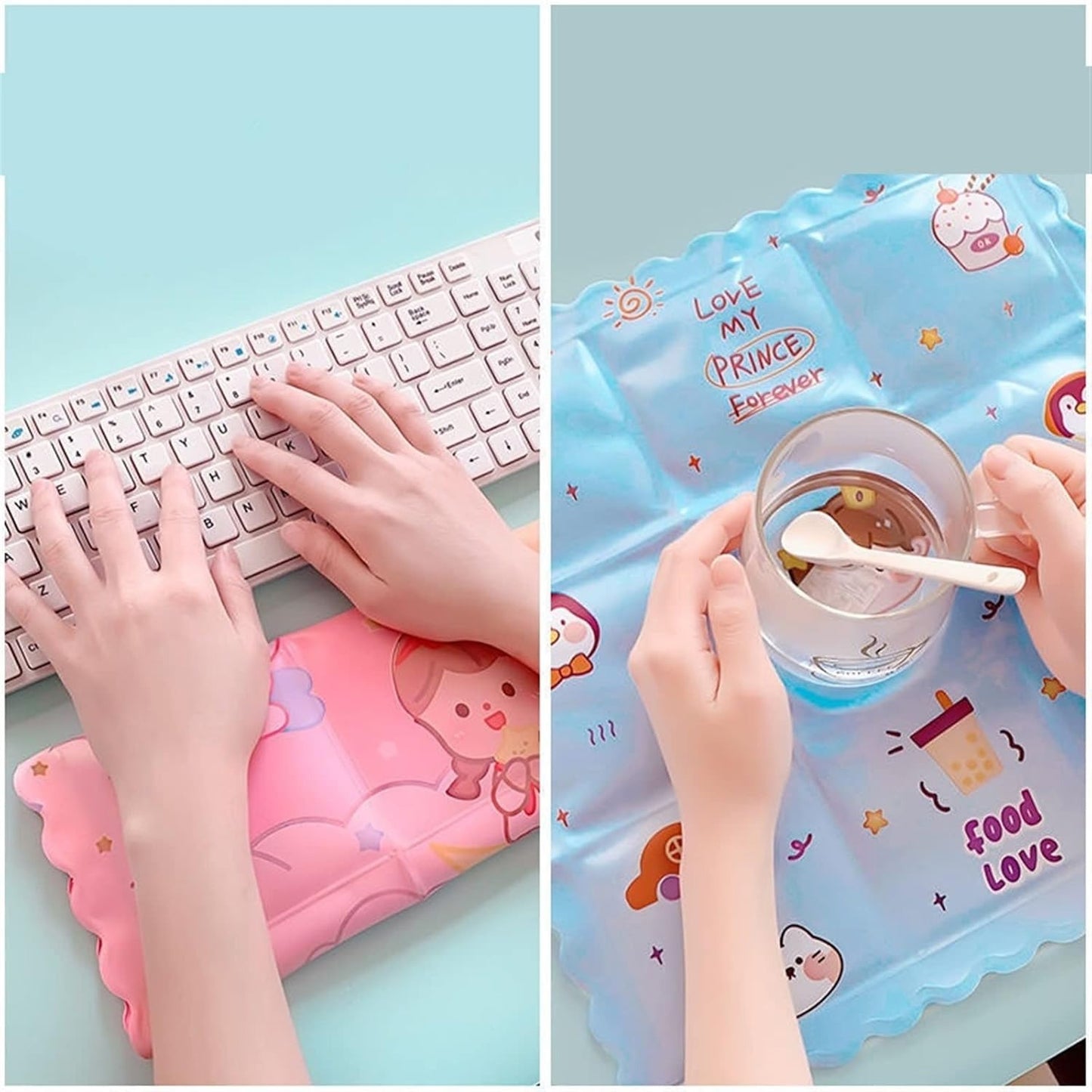 Ice Pad Cartoon Cute Summer Gel Cooling Office Cushion (3535 Cm  1 Pc) - Zidbik