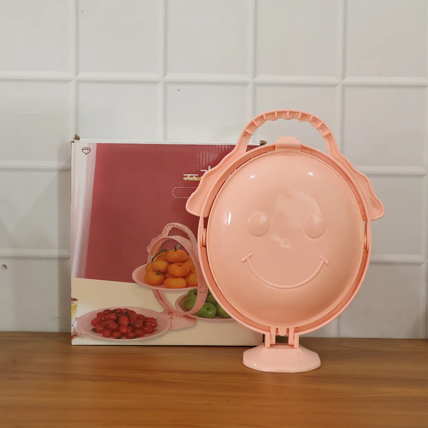 3-layer Foldable Multi-purpose Snack Fruit Dessert Serving Stand (1 Pc) - Zidbik