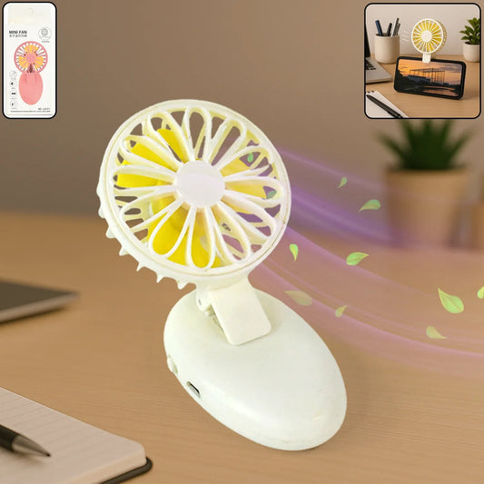 17708 Mini Usb Handheld Fan Portable Rechargeable Mini Fan For Home Office Travel And Outdoor Use (1 Pc) - Zidbik