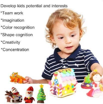 1916 Non-toxic Creative 100 Dough Clay 5 Different Colors (Pack Of 5 Pcs) - Zidbik